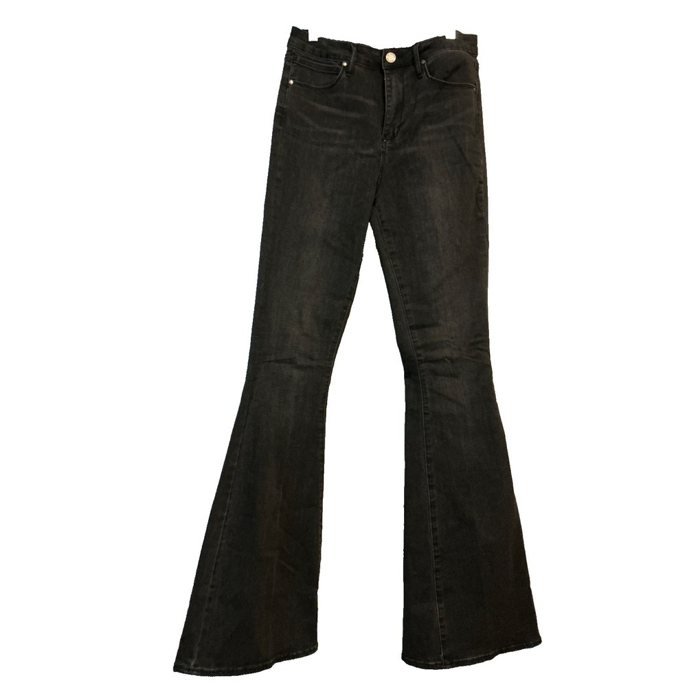 Articles of Society Flare Jeans Washed Black High Rise Bell Bottom Size 26